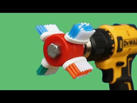 Just Insert A Toothbrush Into The Drill And Make The Impossible Into The Possible😮!