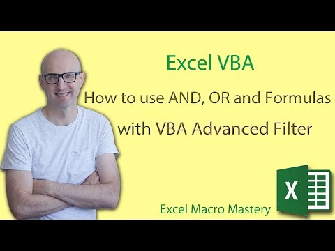 How to use AND, OR and Formulas with VBA Advanced Filter