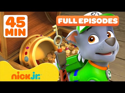 45 MINUTES of PAW Patrol Episodes 🏴☠️ Rocky Finds Pirate Treasure! | Nick Jr.