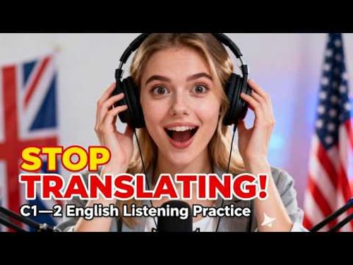 Stop Translating in Your Head๐C1โC2 English Listening Practice for Real-Life Fluency (Daily Podcast)