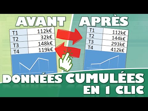 Le secret d'un cumul instantané de vos données dans Excel !