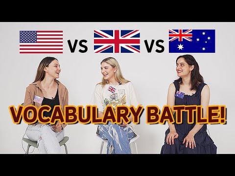 BRITISH vs AMERICAN vs Australian ENGLISH Differences! part,2