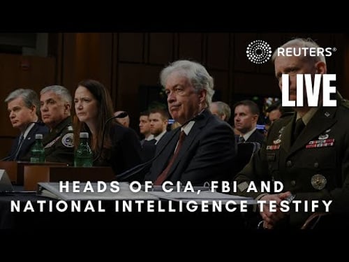 LIVE: Heads of CIA, FBI and National Intelligence testify on global threats to U.S. security