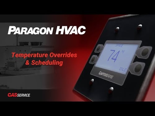 Paragon HVAC - HMI Scheduling and Temperature Overrides