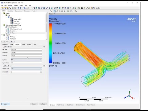 Ansys Fluent Simulation Flow through Pipe | Pressure outlet | Beginner | Tutorial
