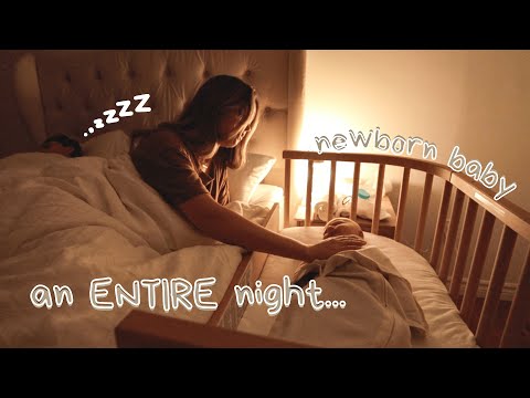 spend a REAL night with a newborn baby (breastfed) + our newborn night time routine