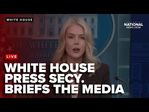 White House Press Secretary Karoline Leavitt briefs the media as government shutdown looms