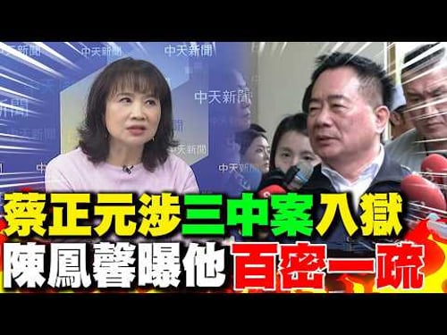 Tsai Cheng-yuan imprisoned for his involvement in the "Three Central Cases"; Chen Feng-hsin revea...