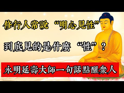 修行人常說 “明心見性”,到底見的是什麼 “性”?永明延壽大師一句話點醒眾人!#佛教 #佛家 #佛法 #佛學知識 #佛學智慧 #修心修行 #佛教文化 #禪悟人生 #傳統文化