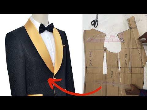How to draft a shawl collar suit (full tutorial)