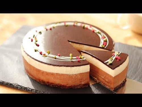 チョコレート・ムースケーキの作り方*クリスマス No-Bake Chocolate Mousse Cake*Eggless recipe|HidaMari Cooking