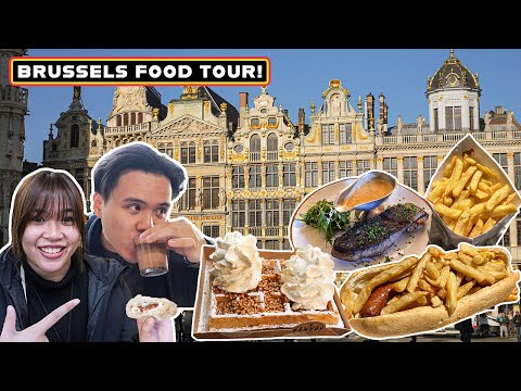 BRUSSELS FOOD TOUR | Horse Steak?! Waffles, Fries + more!
