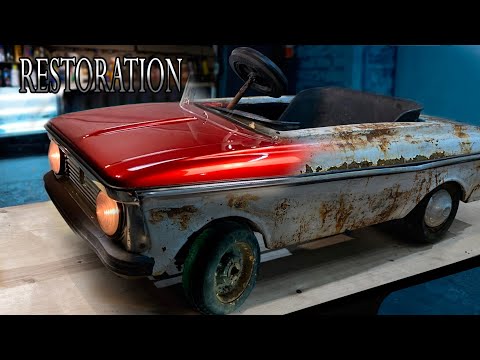Old Soviet pedal car full Restoration