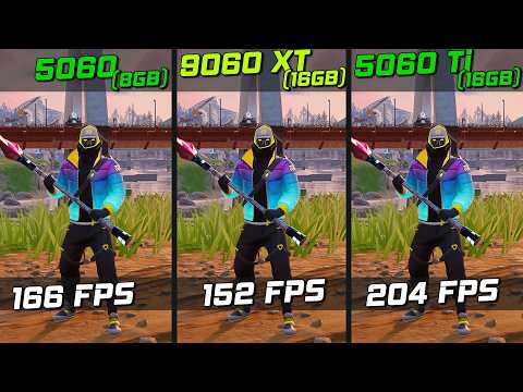 RX 9060 XT 16GB vs RTX 5060 Ti 16GB vs RTX 5060 🎮 Gameplay Benchmarks