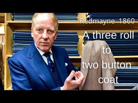 Savile Row Tailoring : A three roll to two button coat.
