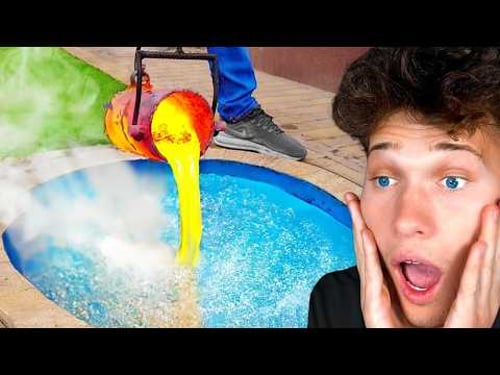 1000 Degree Lava vs. Water!