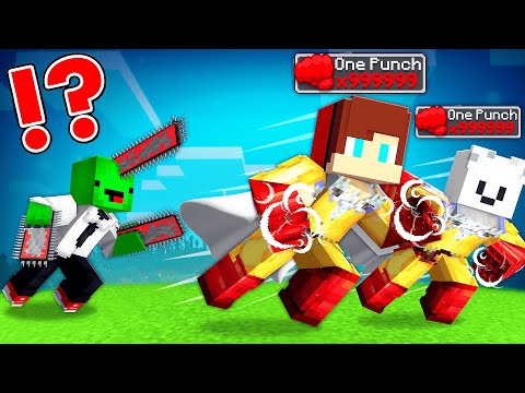 ONE PUNCH MAN Speedrunners vs CHAINSAW MAN Hunter - Maizen JJ and Mikey