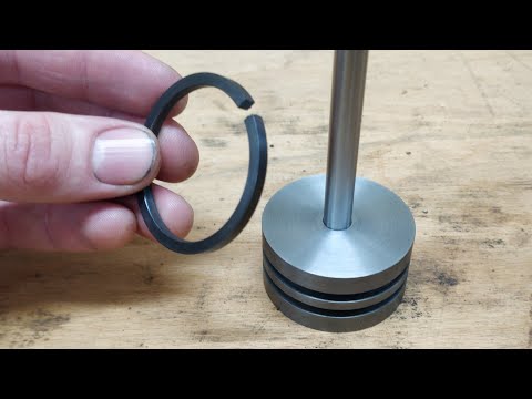 Making Piston Rings. (See "Piston Rings 2" for the results of this experiment)