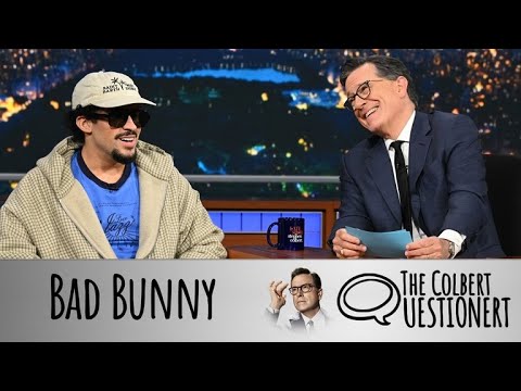 Bad Bunny Takes The Colbert Questionert - Part 1
