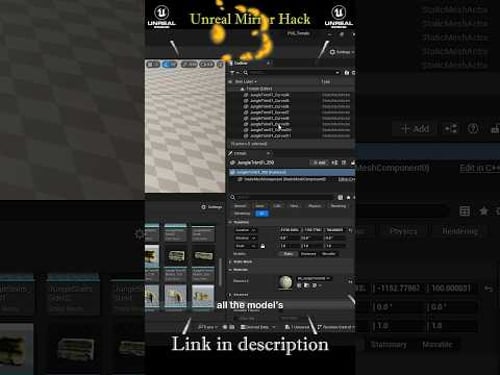 Unreal Engine 5 Mirror Hack for Environment Artists✨ #3d #unrealengine
