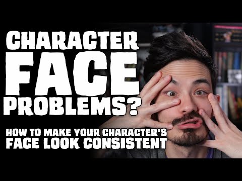 How to Draw Character Faces Consistently Using Turnarounds and Landmarks