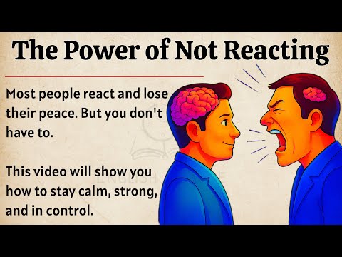 The Power of Not Reacting || Graded Reader || Improve Your English Fluency ✅️