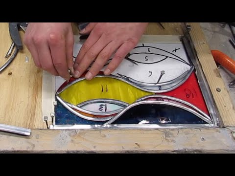 Sophie's Stained Glass | Leaded Glass : Teaching a Complete Beginner, Leading