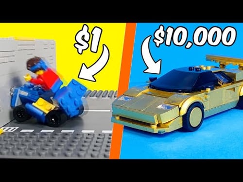 I Tested $1 vs $10,000 Lego Cars!