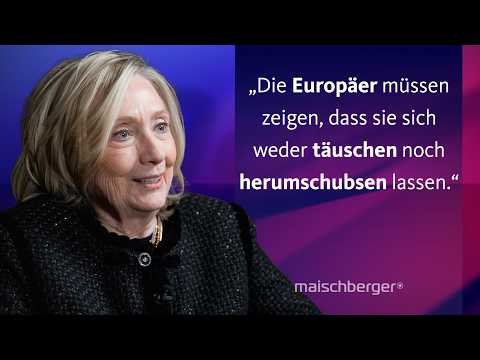 Hillary Clinton on Trump's policies, the Ukraine war and the Epstein case | maischberger