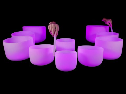 Crystal Bowls for Deep Sleep 🌀 Resting Between Vibrations 432 Hz