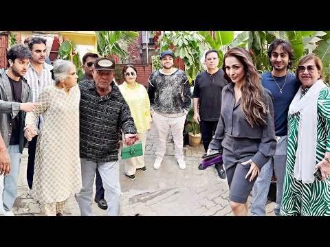Salman Khan Family At Malaika Arora New Restaurant In Bandra | Salim Khan, Sushila Charak, Helen