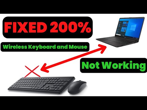 Wireless Keyboard and Mouse Not Working in Windows 10 /11/7/8 || HP / DELL / Logitech / Lenovo