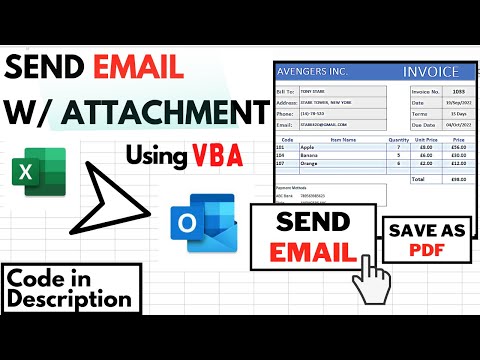 Send Email with Attachment (Invoice) using Excel VBA Button