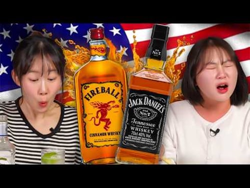 Korean Girls Try the U.S. 'STRONGEST Liquor' for the First Time | ππππΎ