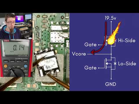 It's another main-rail short, but no easy cap today. HP 15s-fq #422