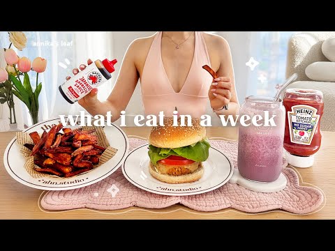 what i eat in a week🍔 healthy alternatives to summer meals, easy recipes for casual days at home