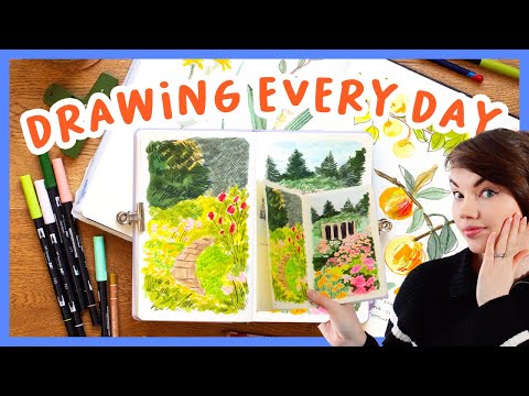 My secret daily drawing challenge! π¨ Drawing every day in January