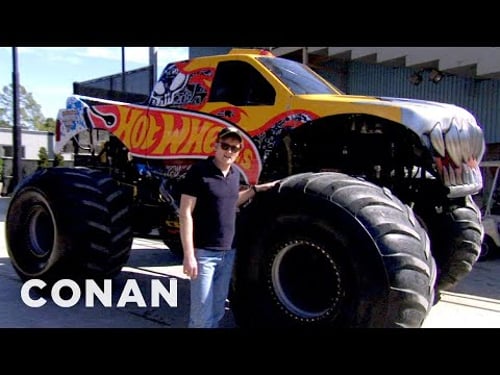 Conan Drives Monster Trucks | CONAN on TBS