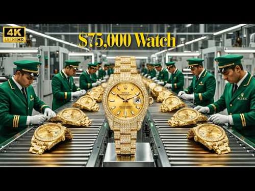 Inside the Rolex Factory: From Gold Bar to $75,000 Diamond Watch (Full Process)