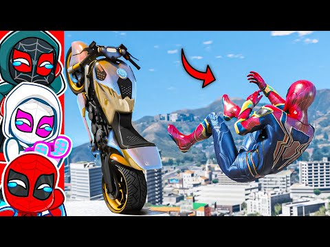 SPIDERMAN GTA 5 Funniest RAGDOLL Clips! (Try Not To Laugh!)