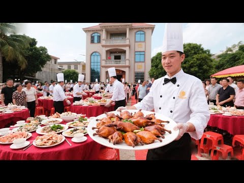 来广东茂名农村搂席,新娘美若天仙 1800一桌的出阁宴,太丰盛了【我是忐忑妞】