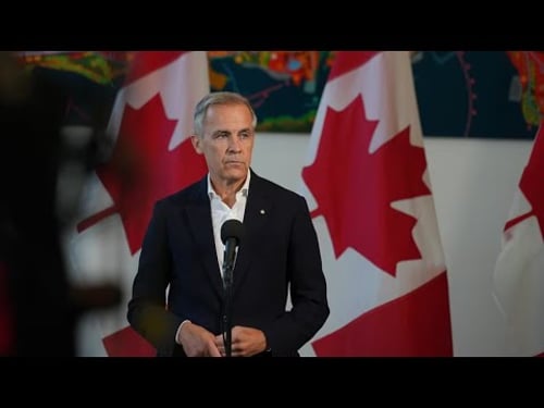 Mark Carney takes reporters' questions about new economic role