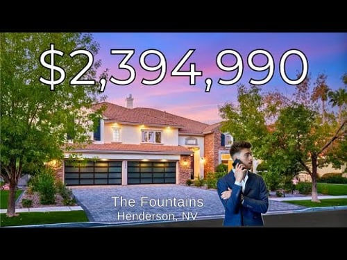 Inside a $2.4M Contemporary Mansion Remodeled in The Fountains | Luxury Henderson Home For Sale!