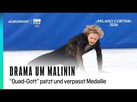Ilia Malinin stürzt in der Kür doppelt und verpasst Medaille I Olympia 2026 I Eiskunstlauf | Männer