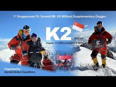 K2 8611m: The Death Zone UNSEEN | Epic Drone Shots of No-O2 first Singaporean climber (LEOW KAHSHIN)