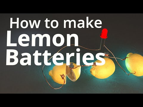 How to Make Lemon Batteries!