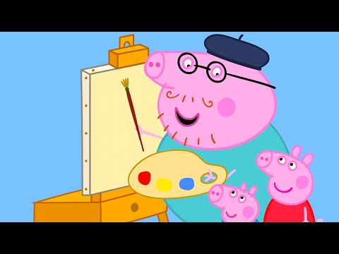 Malen Draußen mit Peppa Pig! 🎨 Papas Kunststunde | 30 Minuten | Peppa Pig Deutsch