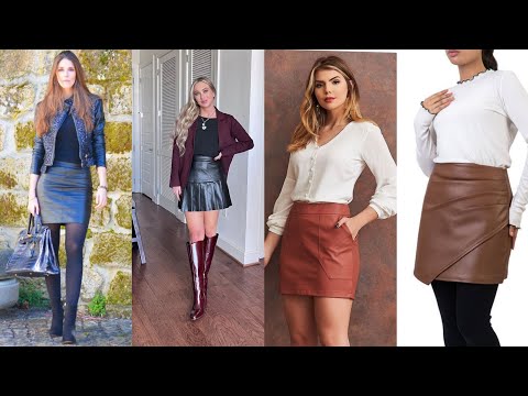 Bold & Elegant Leather Mini Skirt Designs | Latest Women’s Fashion Trends
