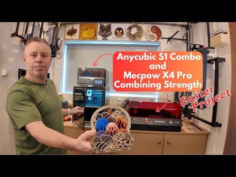 Anycubic S1 Combo and Mecpow X4 Pro Combining Strength #3dprinting #anycubic #lasercutting #diy