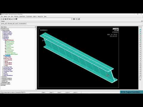 Beam example ANSYS Mechanical APDL